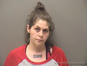Mugshot of Albanee Jayde Huckins booked in Garland County, Arkansas on October 6, 2026