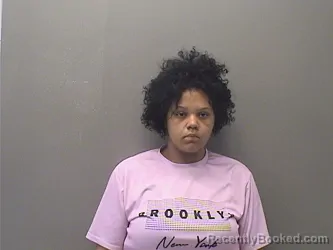 Mugshot of Justina Reann Luker booked in Garland County, Arkansas on July 27, 2026