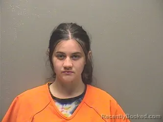 Mugshot of KIERYN BREANA LEDET booked in Garland County, Arkansas on May 9, 2026