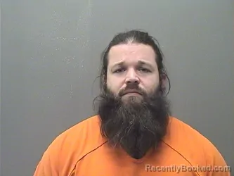 Mugshot of Travis Aaron Petrey booked in Garland County, Arkansas on August 11, 2026