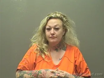 Mugshot of Courtney Taylor Schanlaber booked in Garland County, Arkansas on September 28, 2026