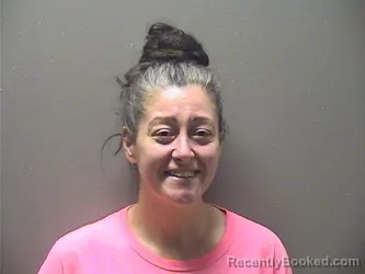 Mugshot of Amber Lee Wilson booked in Garland County, Arkansas on August 23, 2026