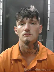 Mugshot of Travis Wade Pitts booked in Johnson County, Arkansas on August 23, 2026