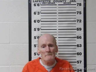 Mugshot of Glynn Forbis booked in Lafayette County, Arkansas on October 11, 2026