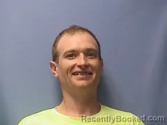 Mugshot of Grant Pruitt booked in Logan County, Arkansas on August 29, 2026