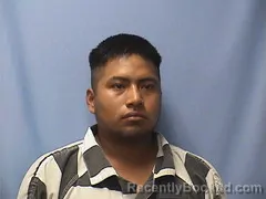 Mugshot of Saloman Diaz booked in Logan County, Arkansas on September 6, 2026