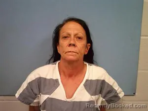 Mugshot of Linda June Adamson booked in Madison County, Arkansas on July 11, 2026