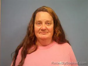 Mugshot of Angela Gayle Downing booked in Madison County, Arkansas on July 15, 2026