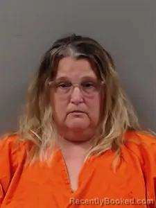 Mugshot of Darla Jo Hulen booked in Marion County, Arkansas on April 21, 2026