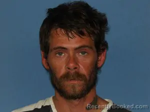 Mugshot of Amos Jason Campbell booked in Newton County, Arkansas on July 8, 2026