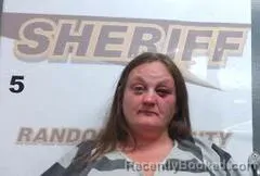 Mugshot of Amber Hampton booked in Randolph County, Arkansas on October 21, 2026