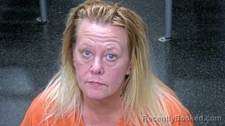 Mugshot of Laurie Michelle Riggins booked in Horry County, South Carolina on August 12, 2026