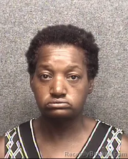 Mugshot of Kashonia Nicole Hadley booked in Horry County, South Carolina on August 8, 2026