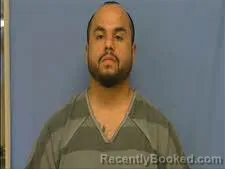 Mugshot of Edwin Vicente booked in Saline County, Arkansas on August 8, 2026