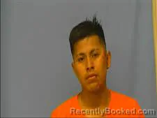 Mugshot of Agustin Mejia booked in Saline County, Arkansas on August 23, 2026