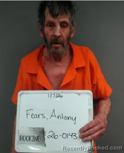 Booking photo from Sebastian County, Arkansas