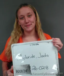 Mugshot of Jada Maria Mcbride