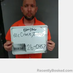 Mugshot of Zachory Ryan McCranie