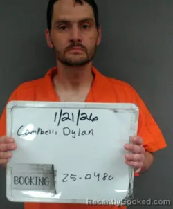 Mugshot of Dylan Gene Campbell