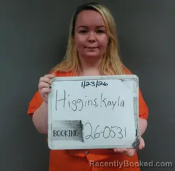 Mugshot of Kayla Marie Higgins