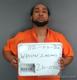 Mugshot of Zackery Treynon Webster