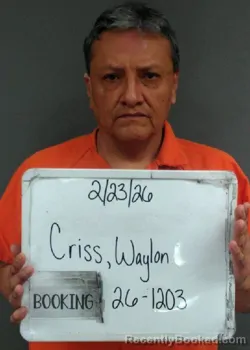 Mugshot of Waylon Gordon Criss