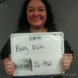 Mugshot of Kaila Sherlene Barry