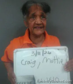 Mugshot of Mattie Lee Craig