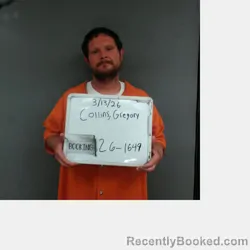 Mugshot of Gregory Todd Junior Collins