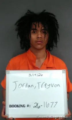 Mugshot of Treyvon Jajuan Jordan