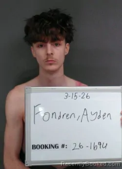 Mugshot of Ayden Ray Fondren