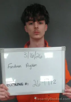 Mugshot of Ayden Ray Fondren