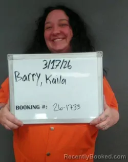 Mugshot of Kaila Sherlene Barry