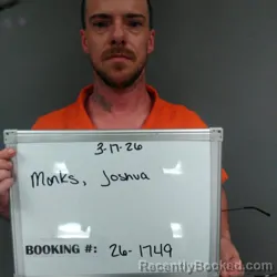 Mugshot of Joshua Dwayne Monks
