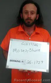 Mugshot of Blaine Garrett Moses