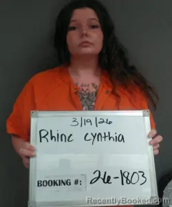 Mugshot of Cynthia Heavenly Rhine