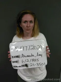 Mugshot of AMY ESTELLE AHUMADA booked in Sebastian County, Arkansas on March 27, 2026