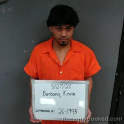 Mugshot of Kevin Burbano-Cagua booked in Sebastian County, Arkansas on March 27, 2026