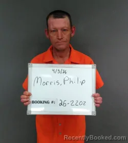 Mugshot of Phillip Morris booked in Sebastian County, Arkansas on April 5, 2026