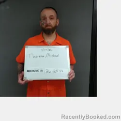 Mugshot of MICHAEL JOSEPH Junior THORNTON booked in Sebastian County, Arkansas on April 17, 2026