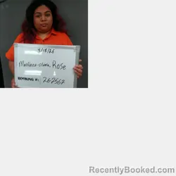 Mugshot of ROSE ANGELICA MARTINEZ-OLVERA booked in Sebastian County, Arkansas on April 18, 2026