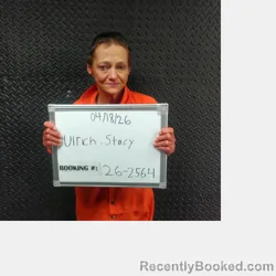 Mugshot of STACY GAIL ULRICH booked in Sebastian County, Arkansas on April 18, 2026