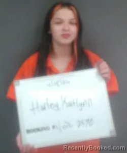 Mugshot of KAITLYN ELIZABETH HARLEY booked in Sebastian County, Arkansas on April 18, 2026