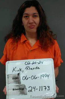 Mugshot of RHENDA GAIL KIRK booked in Sebastian County, Arkansas on April 19, 2026