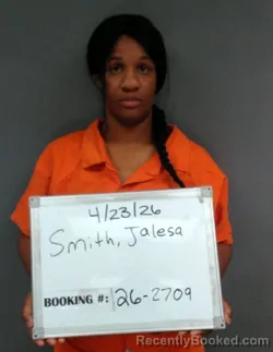 Mugshot of JALESA LATOYA SMITH booked in Sebastian County, Arkansas on April 23, 2026