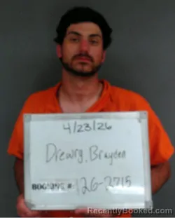 Mugshot of Brayden Michael Drewry booked in Sebastian County, Arkansas on April 23, 2026