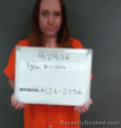 Mugshot of KRISTA LYNN TYRA booked in Sebastian County, Arkansas on April 24, 2026