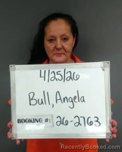 Mugshot of ANGELA KAY BULL booked in Sebastian County, Arkansas on April 25, 2026