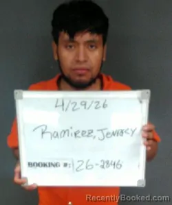 Mugshot of Jenrry Ramirez-Crisostomo booked in Sebastian County, Arkansas on April 29, 2026