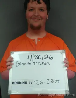 Mugshot of TRISTYN WAYNE BLOUNT booked in Sebastian County, Arkansas on April 30, 2026